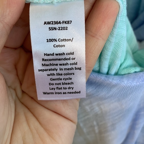 ATM Anthony Thomas Melillo Slub Jersey Ribbed Waist Amalfi Combo Maxi Dress L - Picture 8 of 10